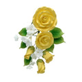Large Gold Rose Sugar Flower Anniversary Wedding Cake Spray Gum Paste