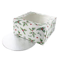 Culpitt Vintage Holly Cake Box and Red Cake Board