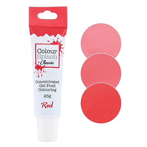 Colour Splash Food Colouring Gel Tube, Edible Ingredients, Highly Concentrated Gels, Easy To Use Squeezy Tubes, Transform Plain Cakes Into Bright, Eye-Catching Creations