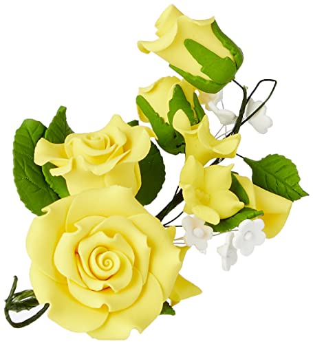 Culpitt Gumpaste Flower, Floral Cake Decoration, Cake Topper For Wedding, Anniversary, Celebration
