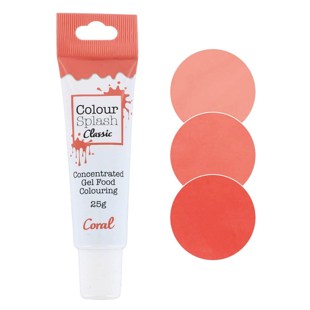 Colour Splash Food Colouring Gel Tube, Edible Ingredients, Highly Concentrated Gels, Easy To Use Squeezy Tubes, Transform Plain Cakes Into Bright, Eye-Catching Creations