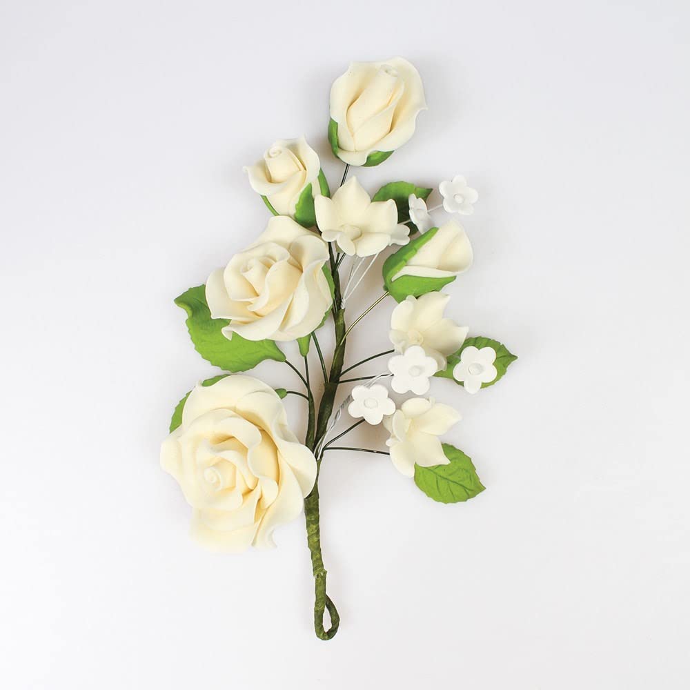 Culpitt Gumpaste Flower, Floral Cake Decoration, Cake Topper For Wedding, Anniversary, Celebration