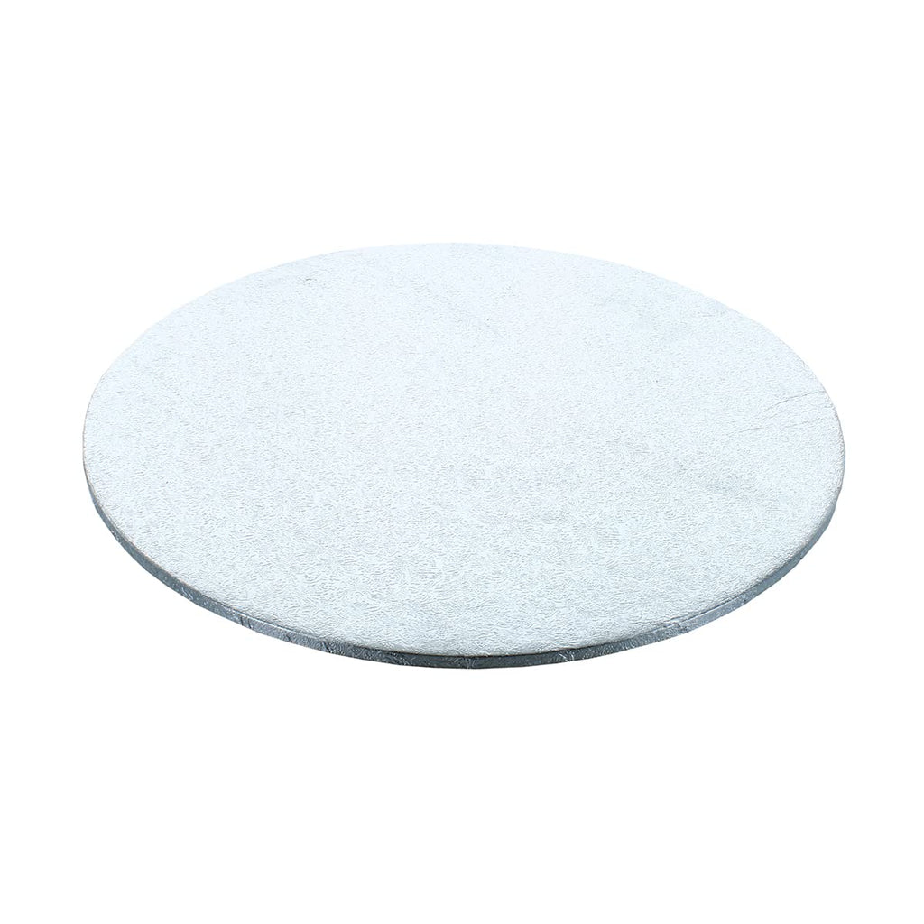 Culpitt 5mm Thick Round Silver Cake Board, Strong Round Cake Board, 5mm Thick, Pack of 5-14 inch