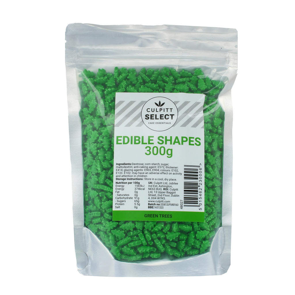 Culpitt Select Edible Shapes, Sugar Decorations for Cakes, Cupcakes, Cookies, Ice Cream, and Desserts, Cake Sprinkles, Edible Cake Decorations