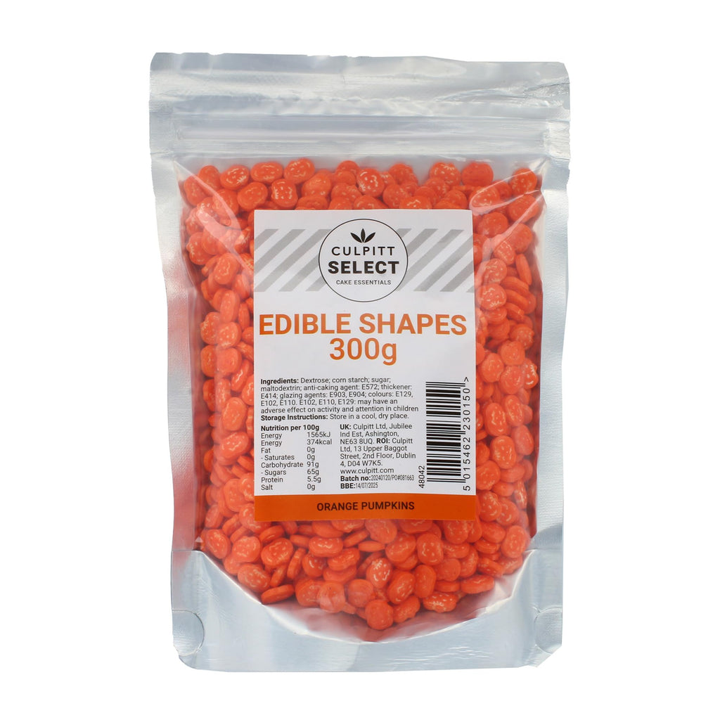 Culpitt Select Edible Shapes, Sugar Decorations for Cakes, Cupcakes, Cookies, Ice Cream, and Desserts, Cake Sprinkles, Edible Cake Decorations