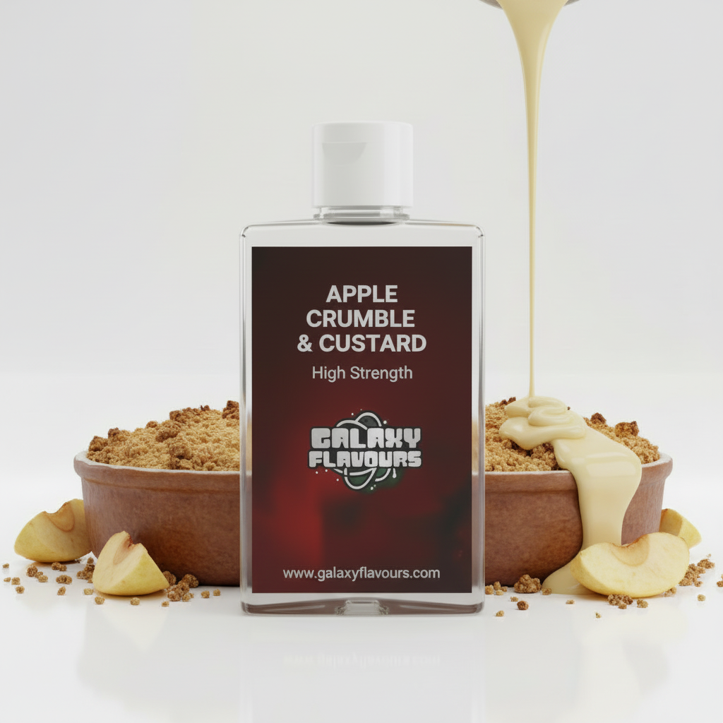 Apple Crumble and Custard Food Flavouring Concentrate – Professional High Strength – 50ml