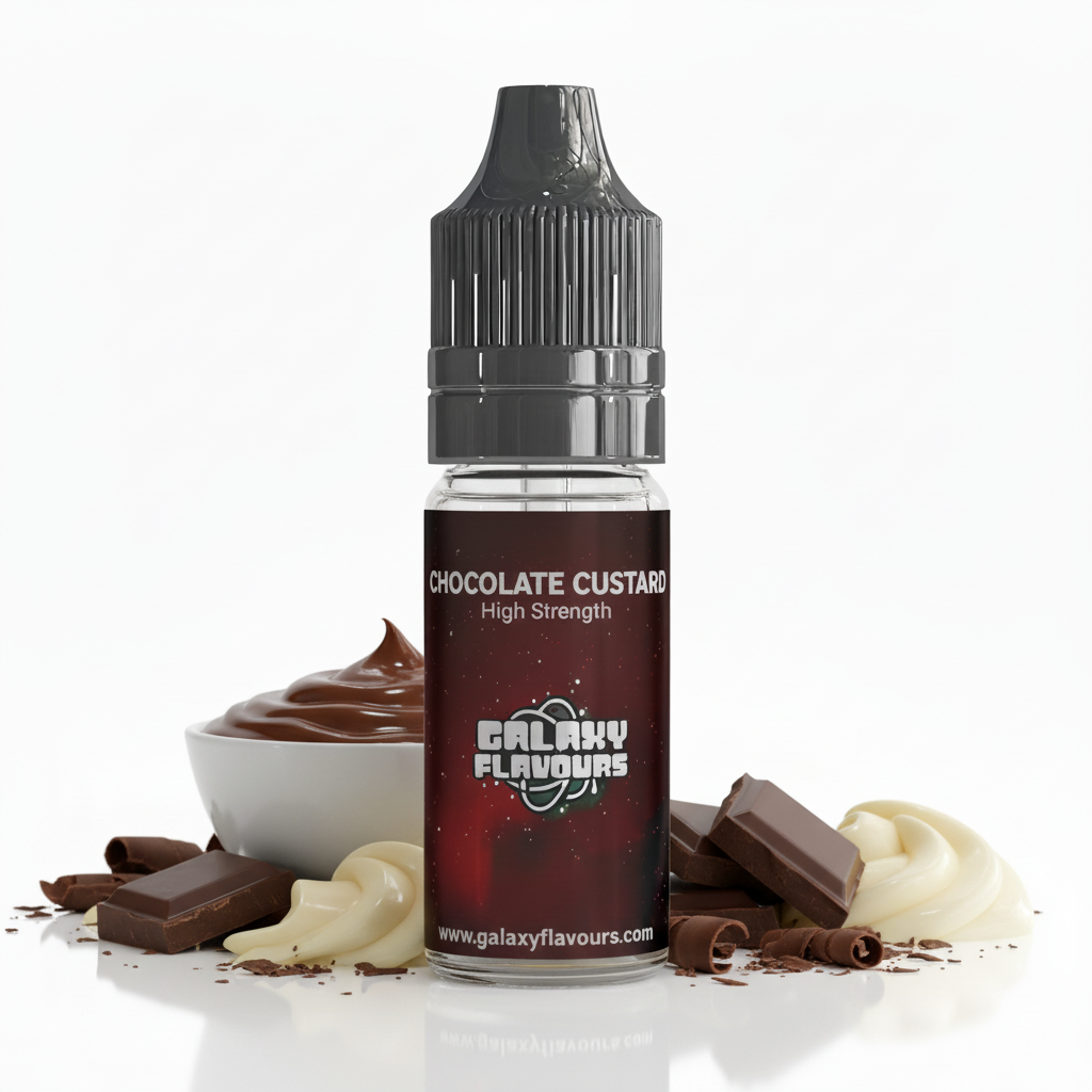 Chocolate Custard Food Flavouring Concentrate – Professional High Strength – 10ml