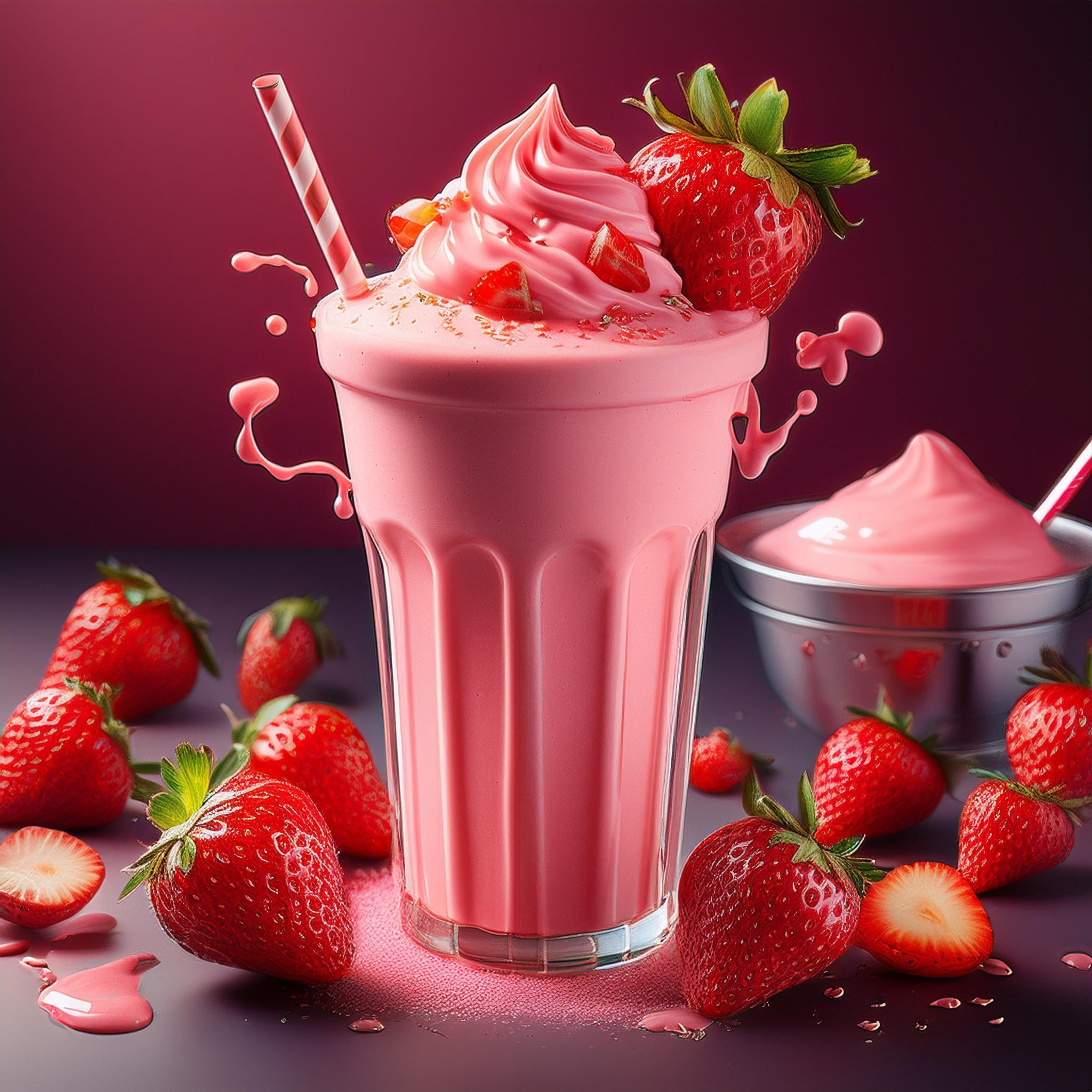 Strawberry Milkshake Food Flavouring Concentrate – Professional High Strength – 50ml