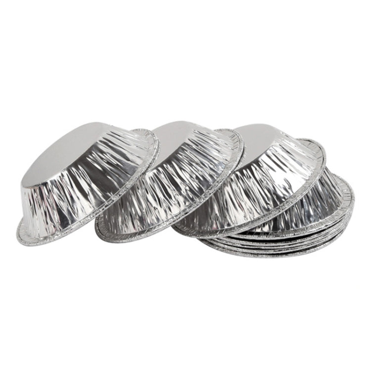 100pcs / Pack Aluminum Foil Egg Tart Cup Cake Holder, Size: 7.5 x 4 x 2cm
