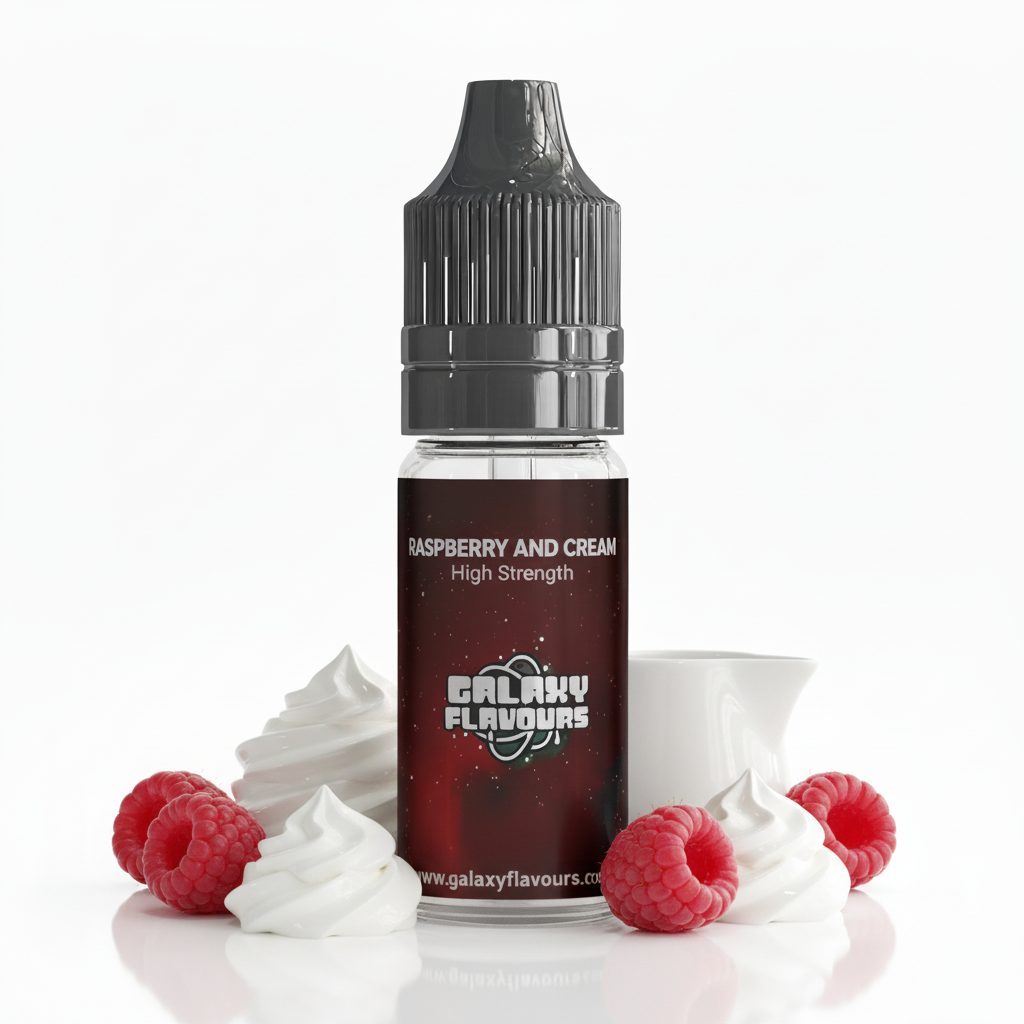Raspberry and Cream Food Flavouring Concentrate – Professional High Strength – 10ml