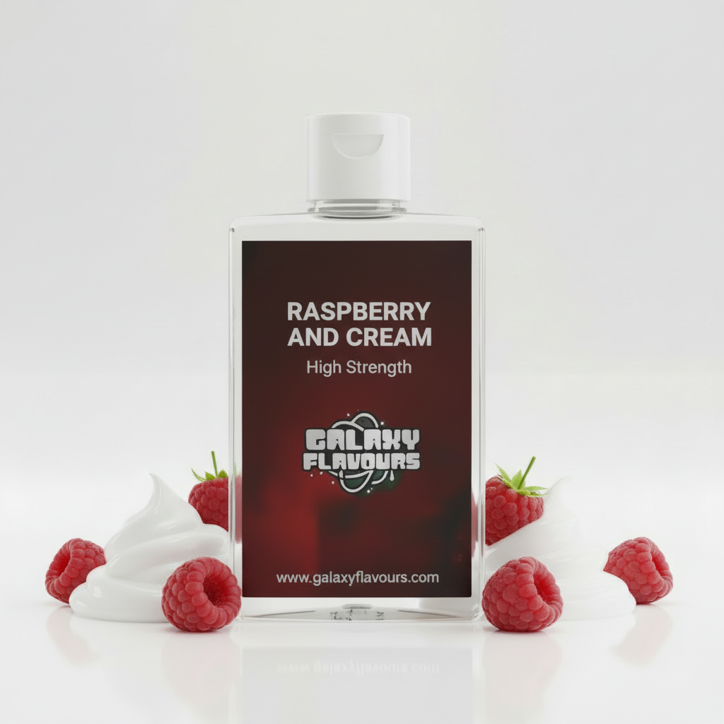 Raspberry and Cream Food Flavouring - Professional High Strength - 100ml