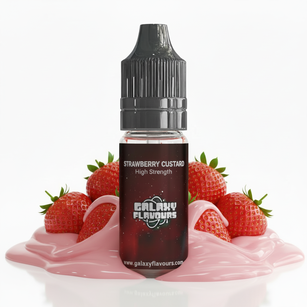 Strawberry Custard Food Flavouring Concentrate – Professional High Strength – 10ml
