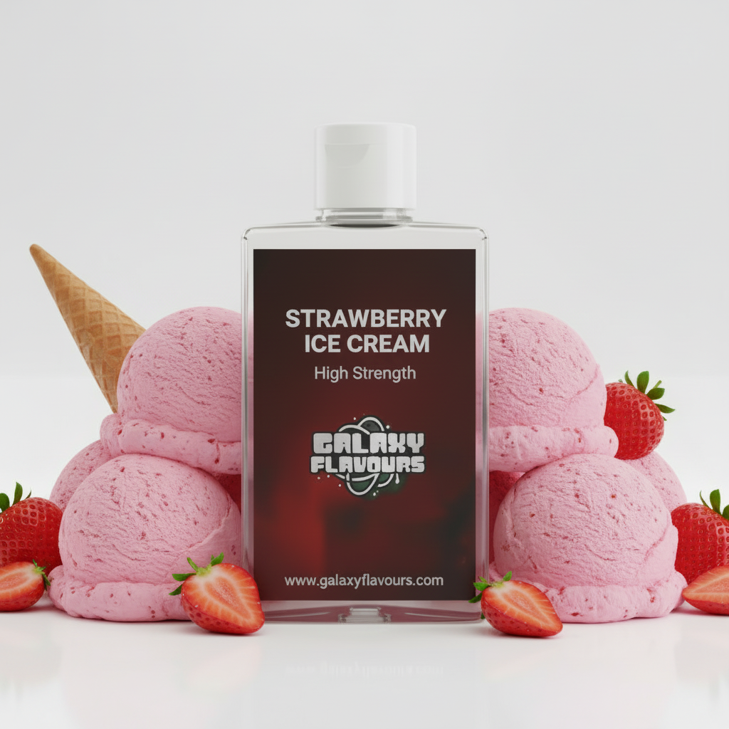 Strawberry Ice Cream Food Flavouring - Professional High Strength - 100ml