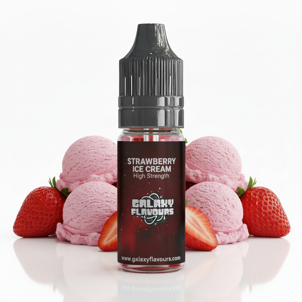 Strawberry Ice Cream Food Flavouring Concentrate – Professional High Strength – 10ml