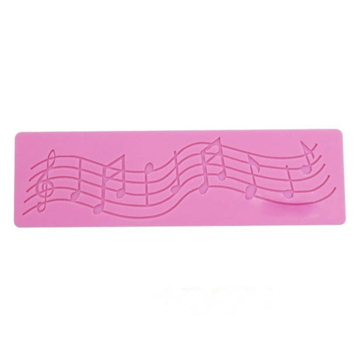 2 PCS Note Cake Decoration Silicone Mould Fondant Cake Tool Baking DIY Mould, Note Shape