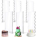 6 In 1 Clear Acrylic Cake Scraper Smoothing Tool Set, 6 In 1