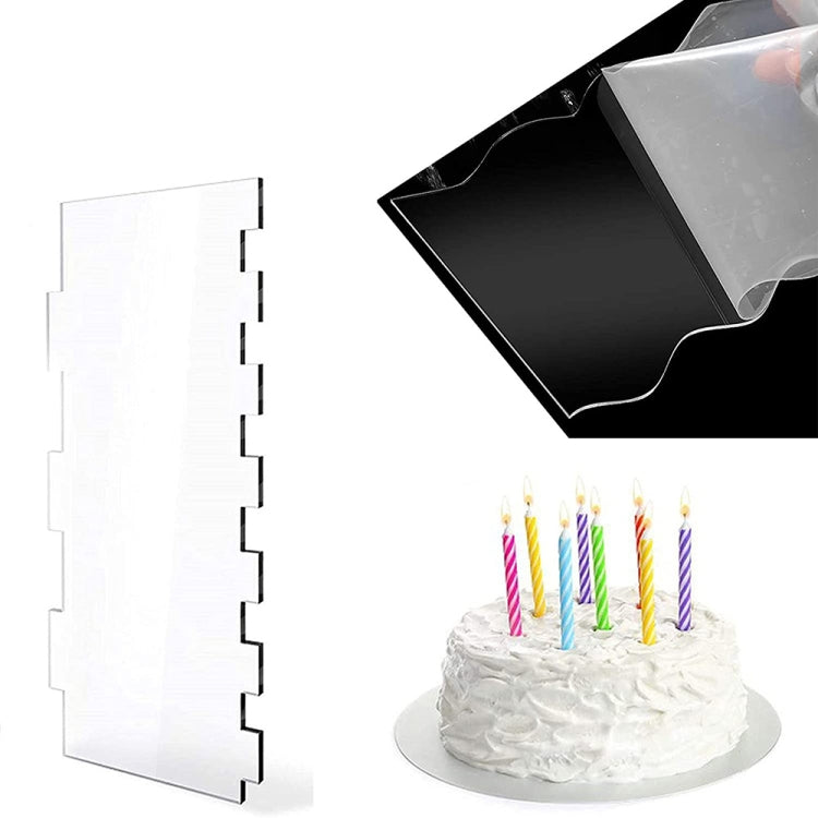 6 In 1 Clear Acrylic Cake Scraper Smoothing Tool Set, 6 In 1