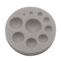 Round Silicone Fondant Cake Mold DIY Baking Decoration Chocolate Tool, Round Silicone(Grey), Round Silicone(Pink)