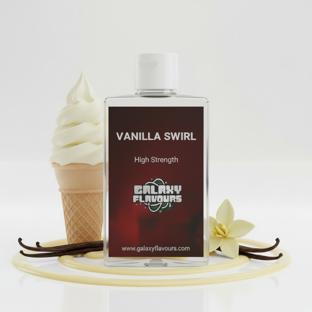 Vanilla Swirl Food Flavouring Concentrate – Professional High Strength – 50ml