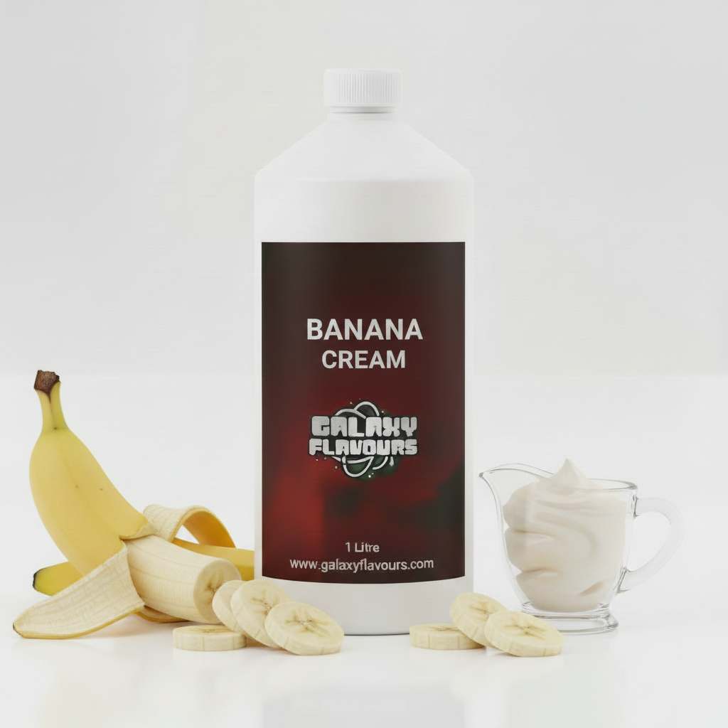 Banana Cream Food Flavouring - Professional High Strength - 1 Litre