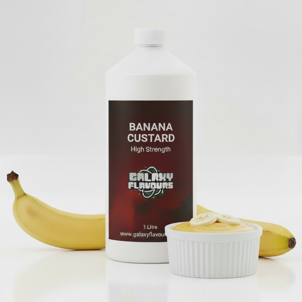 Banana Custard Food Flavouring - Professional High Strength - 1 Litre
