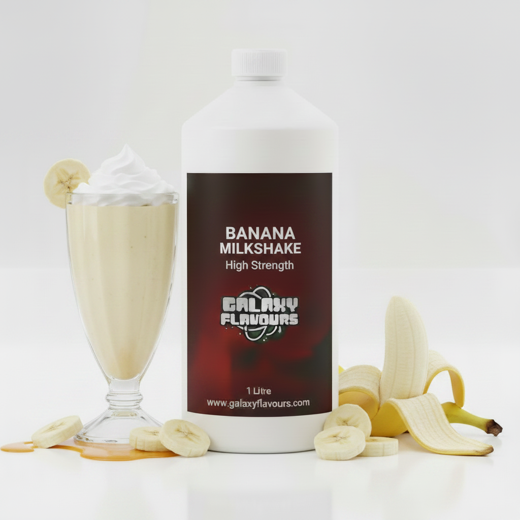 Banana Milkshake Food Flavouring - Professional High Strength - 1 Litre