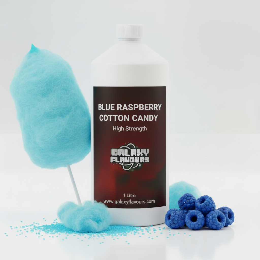 Blue Raspberry Cotton Candy Food Flavouring - Professional High Strength - 1 Litre