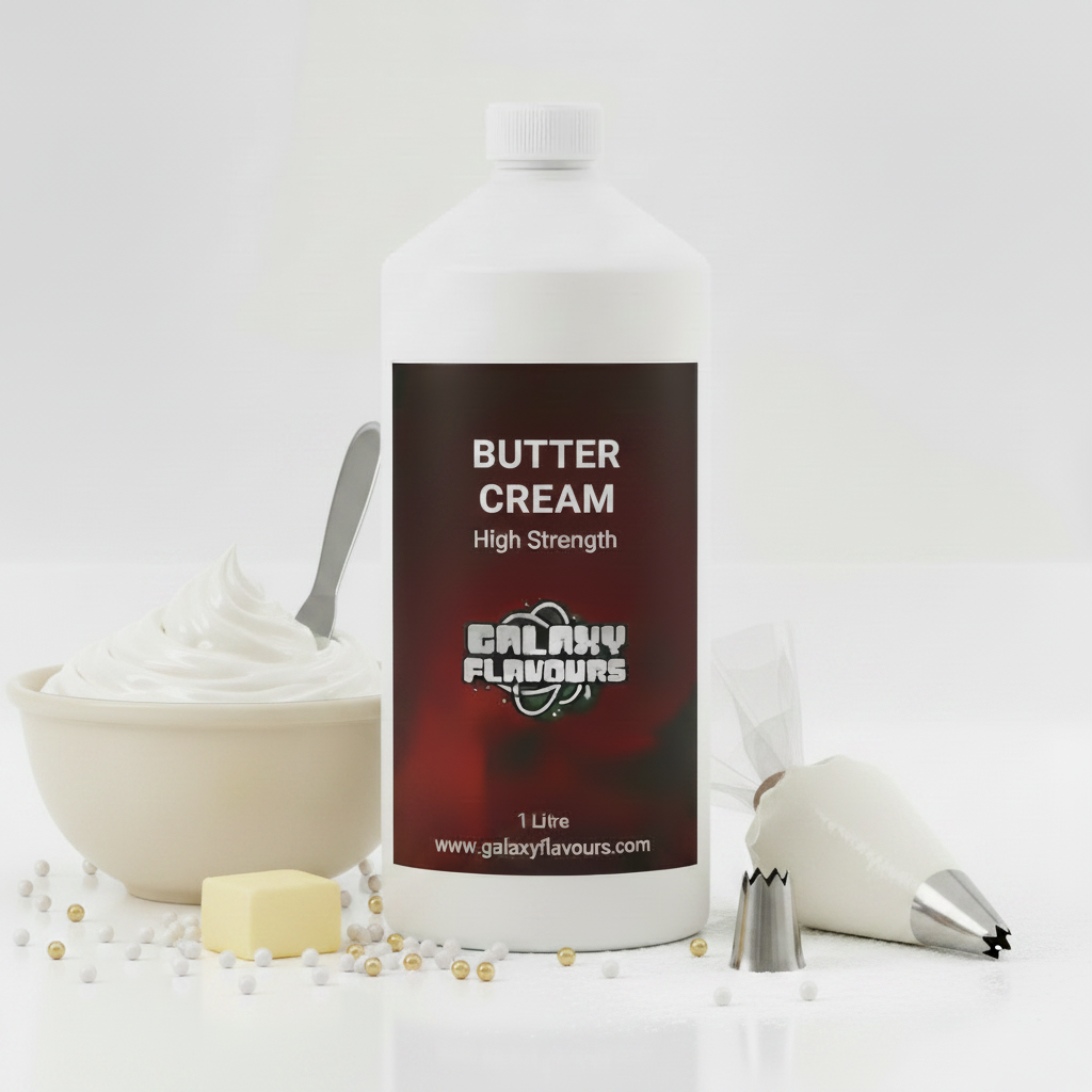 Butter Cream Food Flavouring - Professional High Strength - 1 Litre