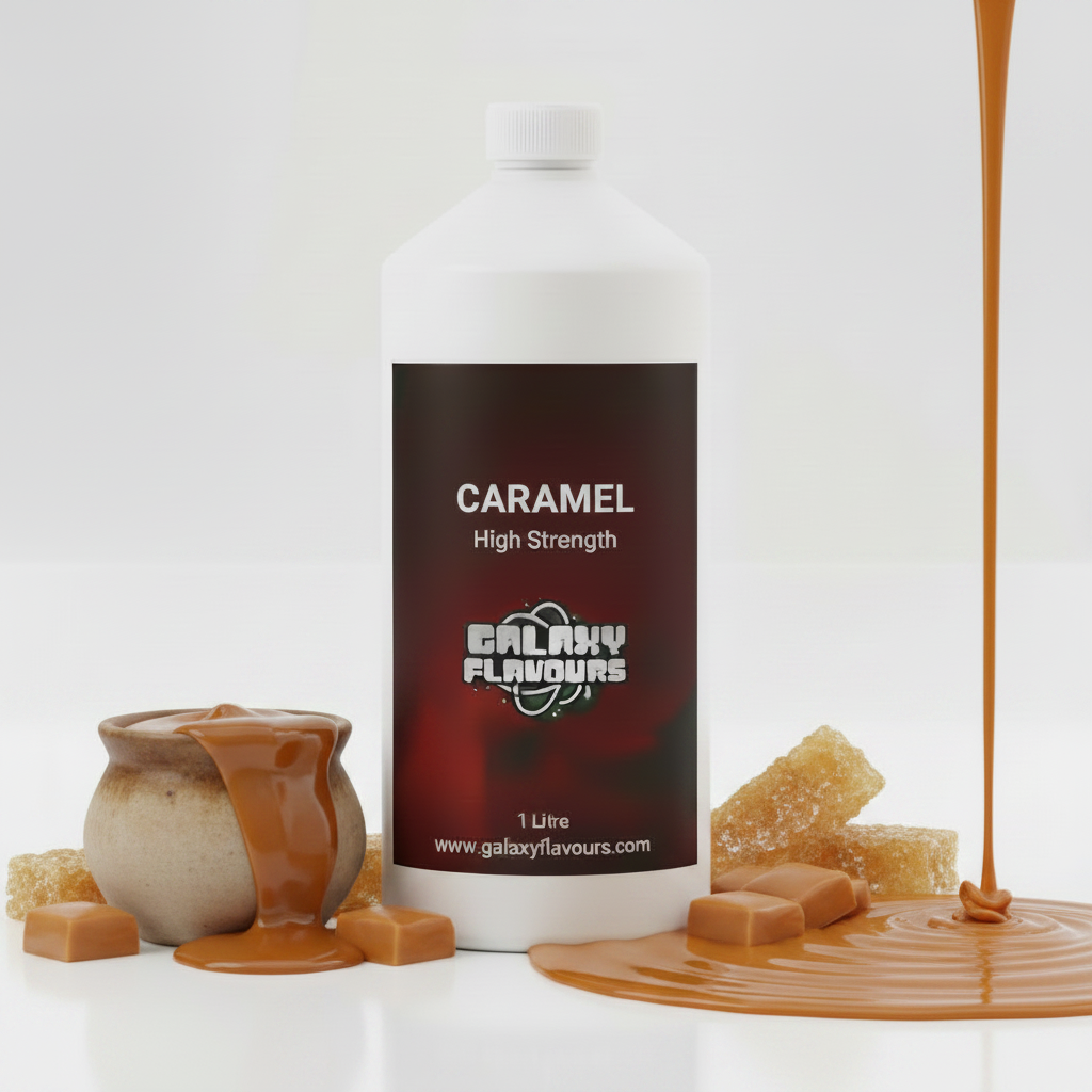 Caramel Food Flavouring - Professional High Strength - 1 Litre