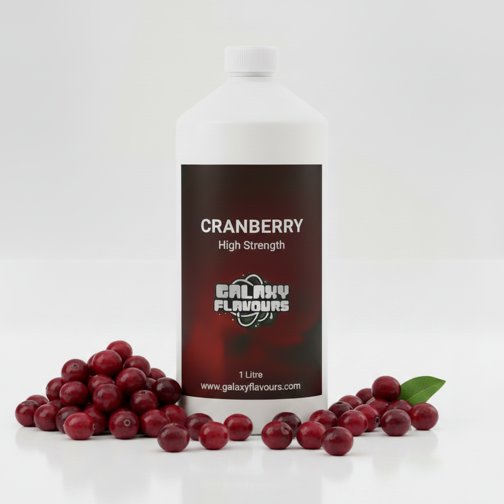 Cranberry Food Flavouring - Professional High Strength - 1 Litre