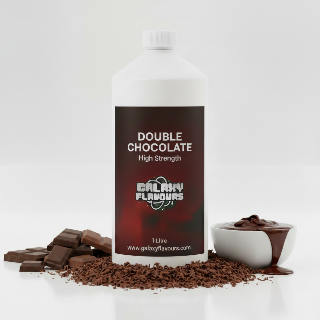 Double Chocolate Food Flavouring - Professional High Strength - 1 Litre