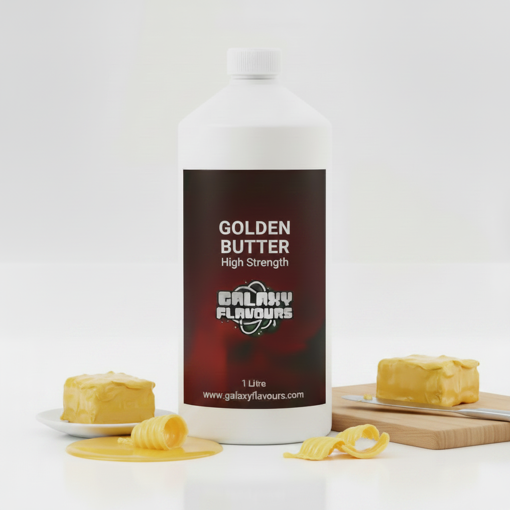 Golden Butter Food Flavouring - Professional High Strength - 1 Litre