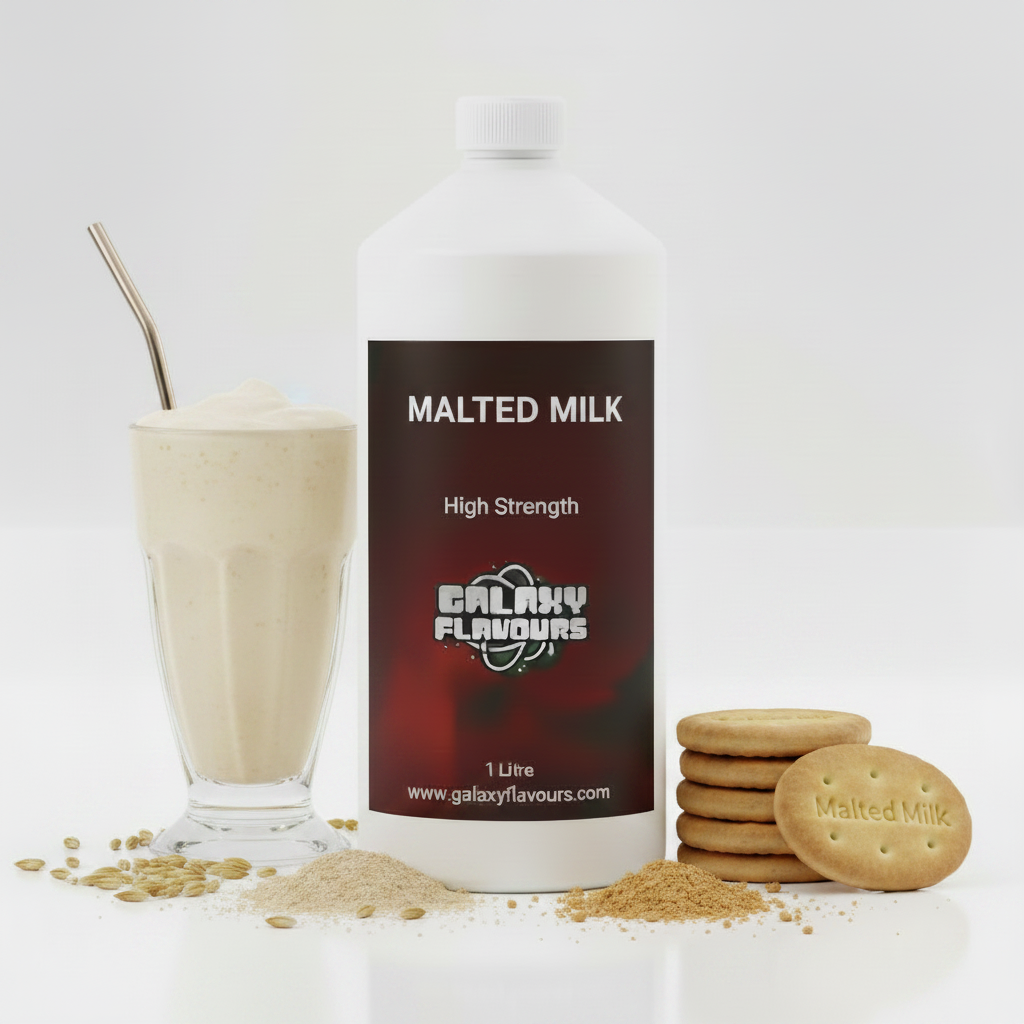 Malted Milk Food Flavouring - Professional High Strength - 1 Litre