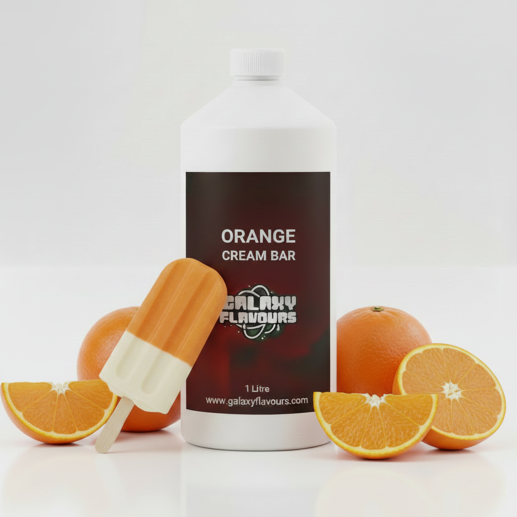 Orange Cream Bar Food Flavouring - Professional High Strength - 1 Litre