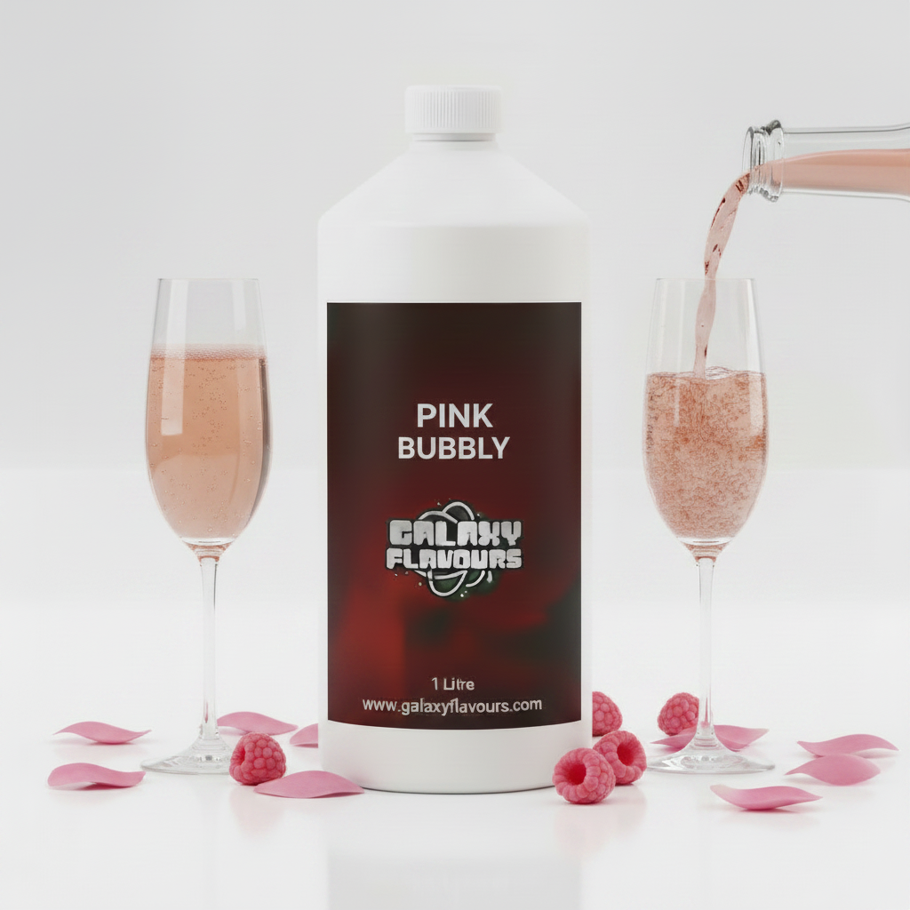 Pink Bubbly Food Flavouring - Professional High Strength - 1 Litre
