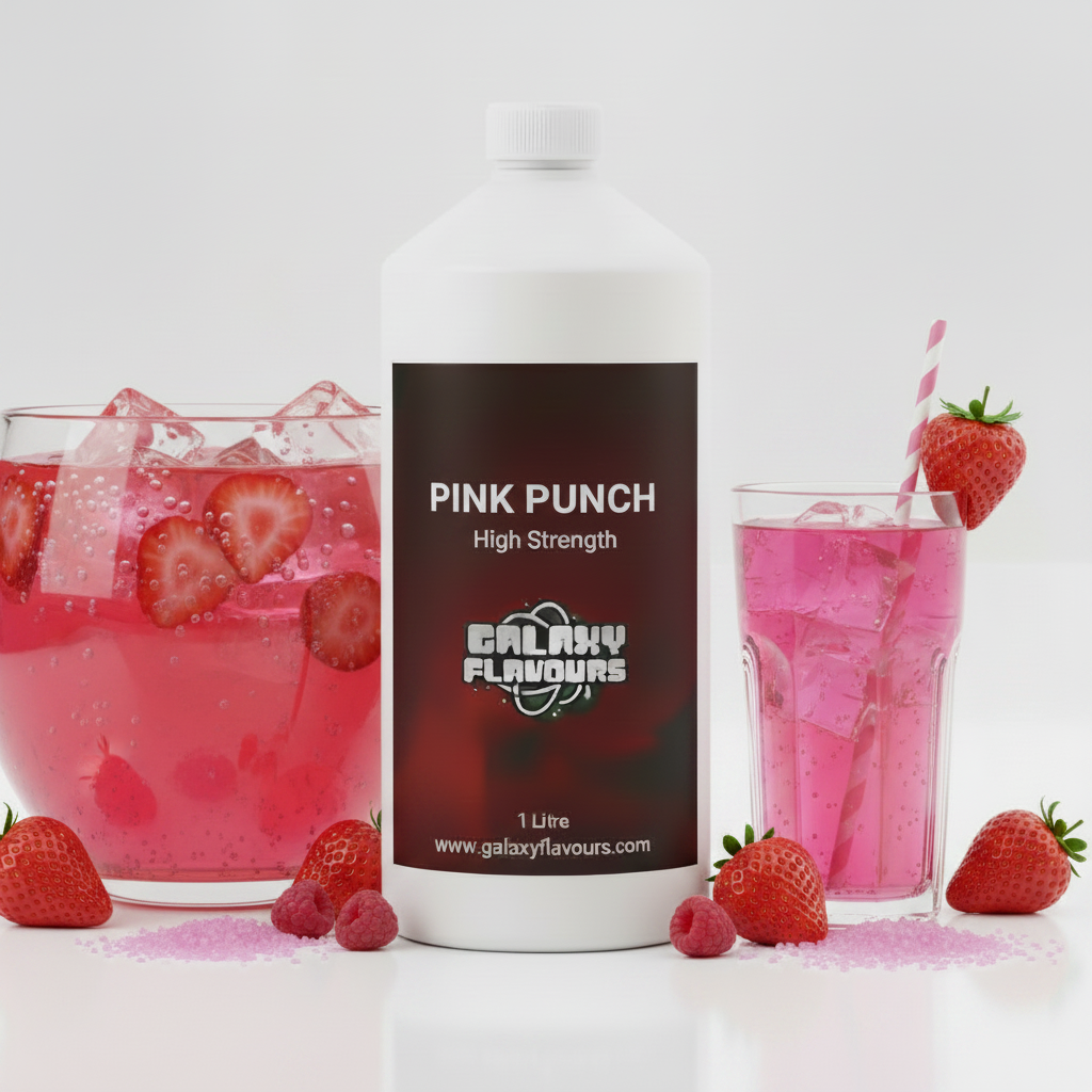 Pink Punch Food Flavouring - Professional High Strength - 1 Litre