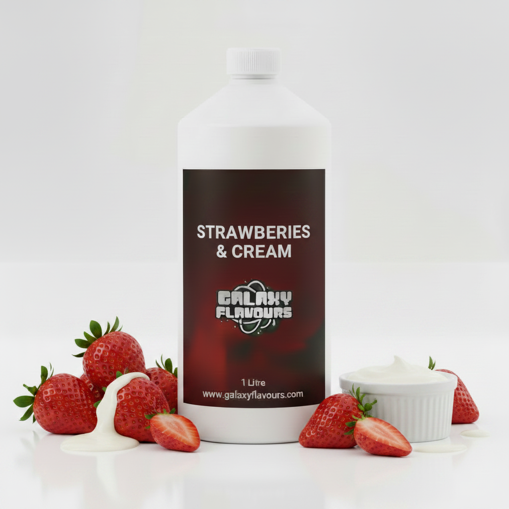 Strawberries and Cream Food Flavouring - Professional High Strength - 1 Litre