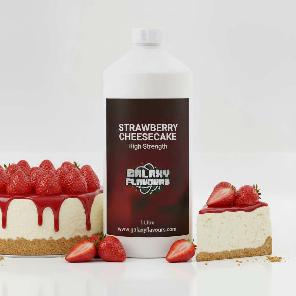 Strawberry Cheesecake Food Flavouring - Professional High Strength - 1 Litre
