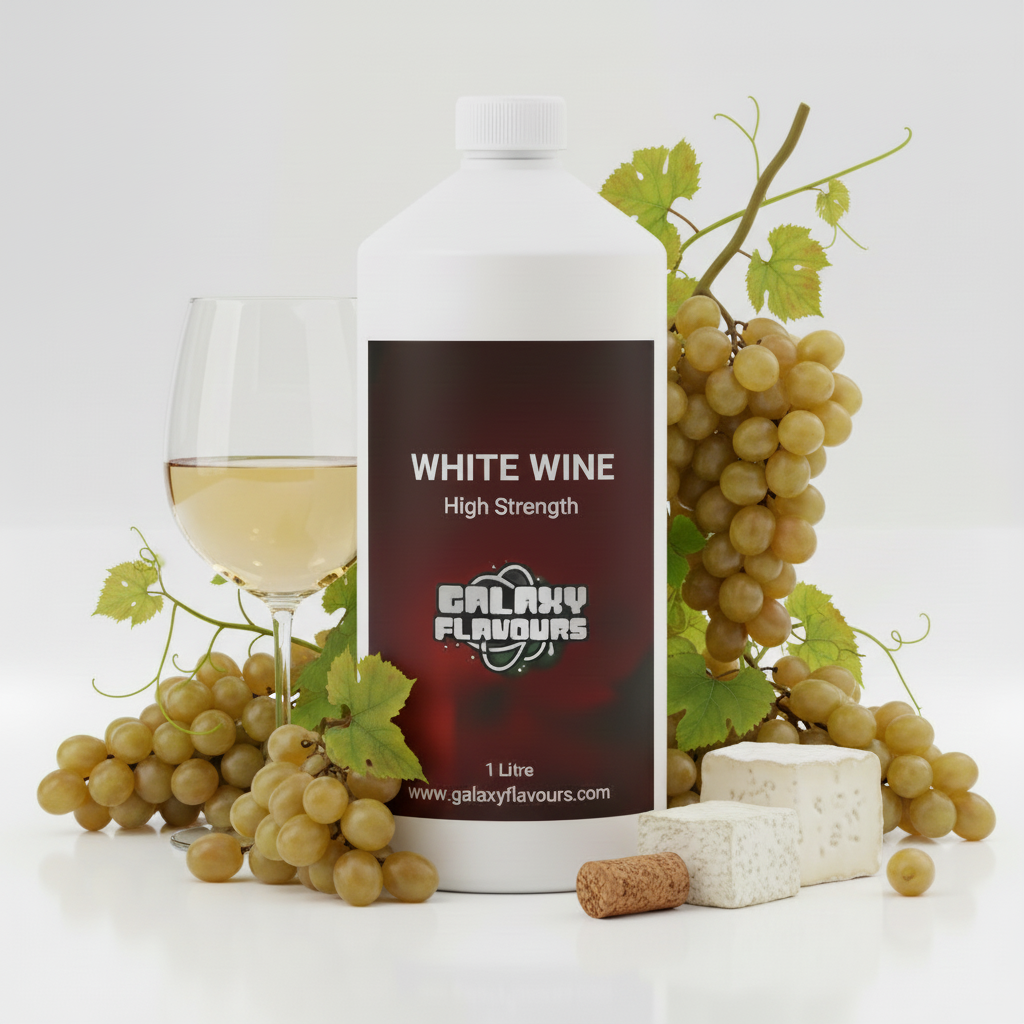 White Wine Food Flavouring - Professional High Strength - 1 Litre